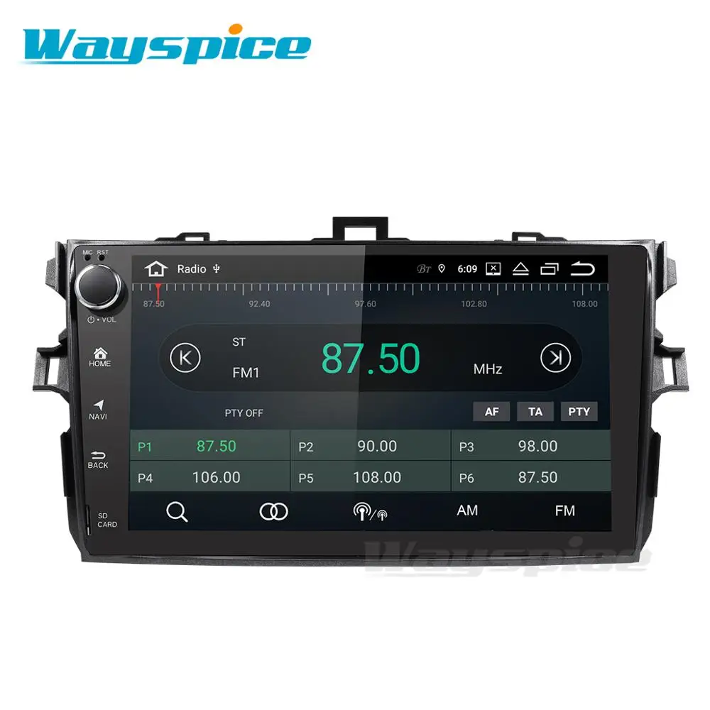 Автомобильный dvd gps навигатор для Toyota corolla 2007 2008 2009 2010 2011 Автомобильный dvd Радио gps стерео android 9,0 PX6