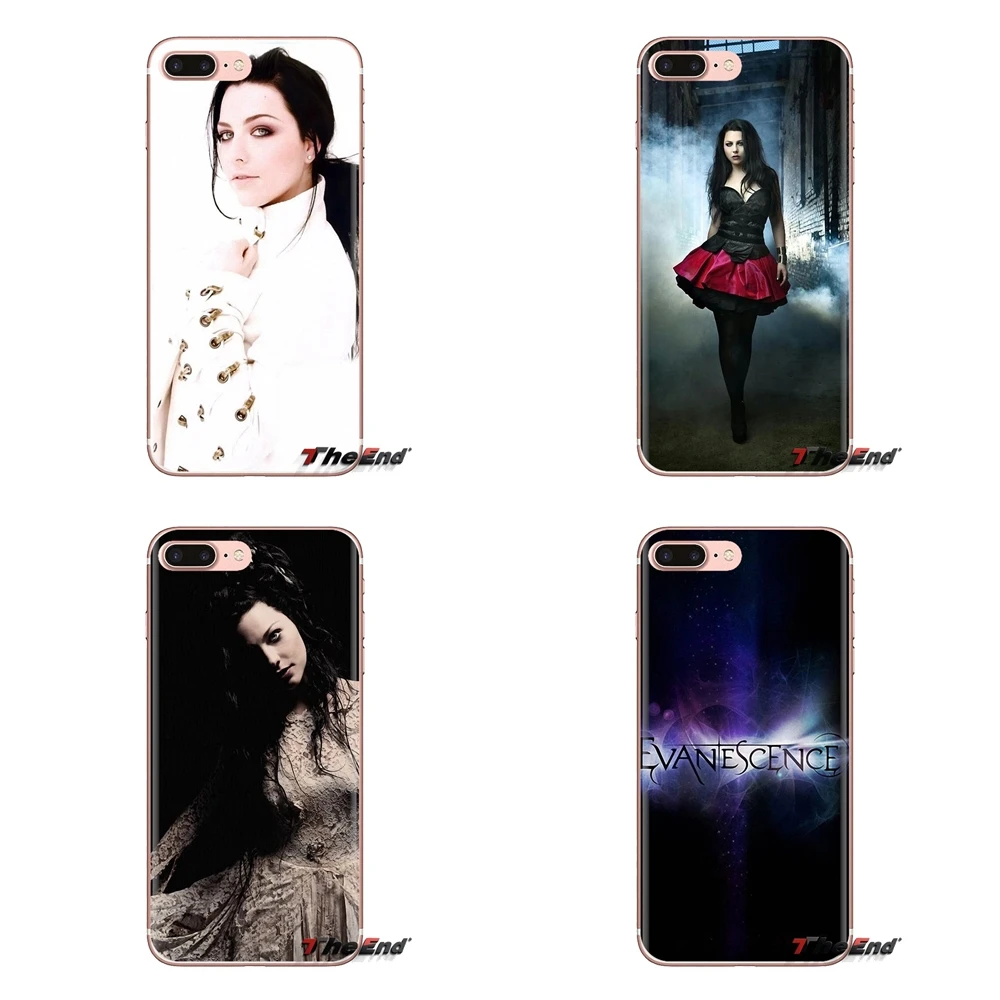 Мягкие прозрачные чехлы для iPod Touch Apple iPhone 4 4s 5 5S SE 5C 6 6S 7 8 X XR XS Plus MAX Evanescence Amy Lee Dark Rock |