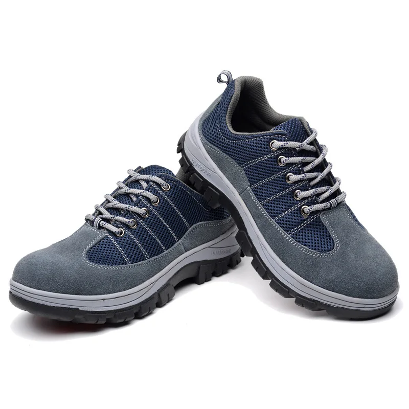 

Hengli Safety Shoes Breathable Smashing Anti Puncture Safe Protection Shoes Fashion Suede Cowhide LABOUR Protection Appliance Sh