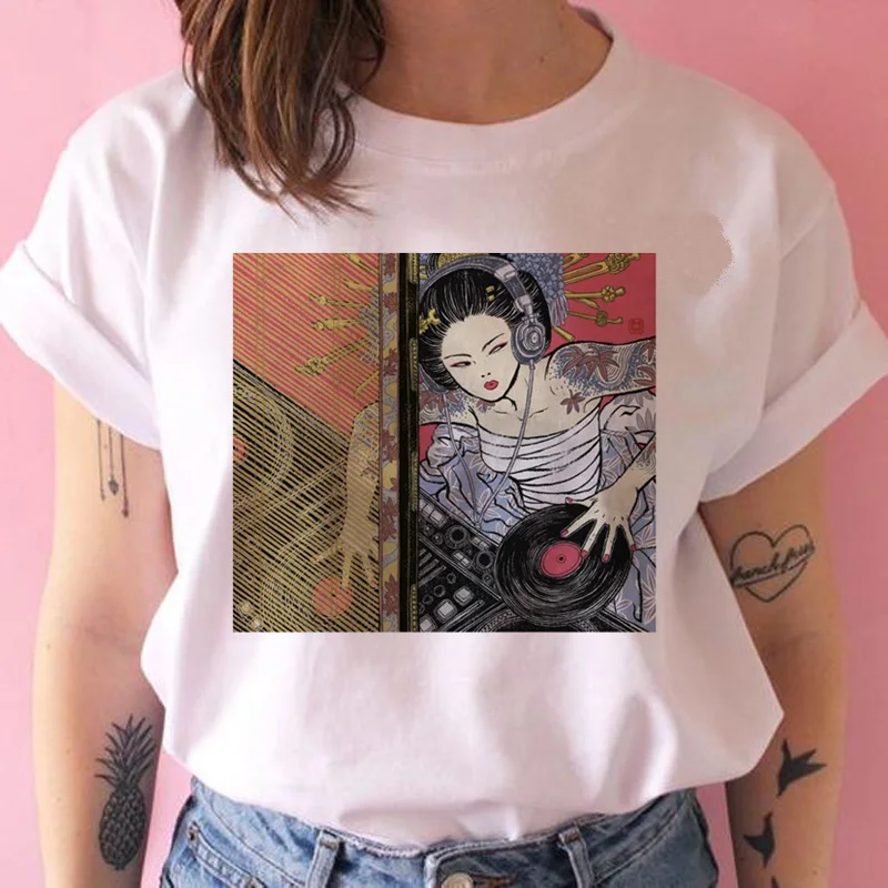 vaporwave aesthetic t shirt women korean grunge ulzzang tshirt kawaii 90s harajuku t-shirt female streetwear japanese top tee - Цвет: 714