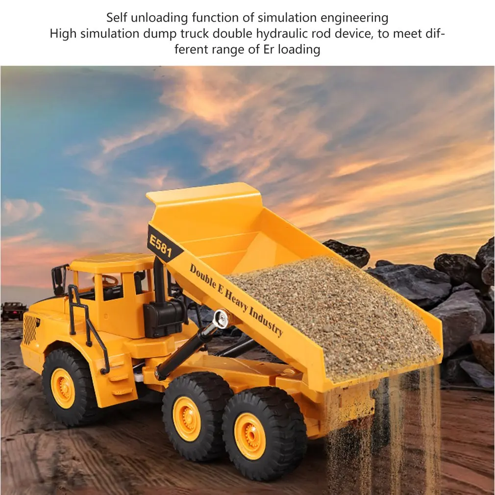 

RC Dump Truck Model 2.4Ghz Remote Control Dumper car RC Engineering Cars Vehicles Tilting Cart for Xmas Gift E581-003