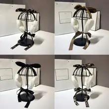 Женские зимние пушистые плюшевые наушники с длинной лентой милый Леопардовый бант с кроличьими ушками наружная Защитная повязка на голову