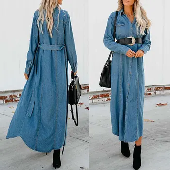 

Women's Basic Coat Holes Baggy Denim Jacket Long Sleeve Loose Street Style Outwear Spring NEW 2020