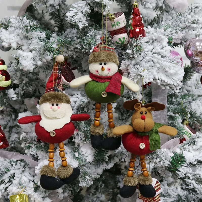 Новое Рождественское украшение Санта Клаус Лось снеговик рождественские украшения кулон для рождественской елки игрушки для украшения дома подарки