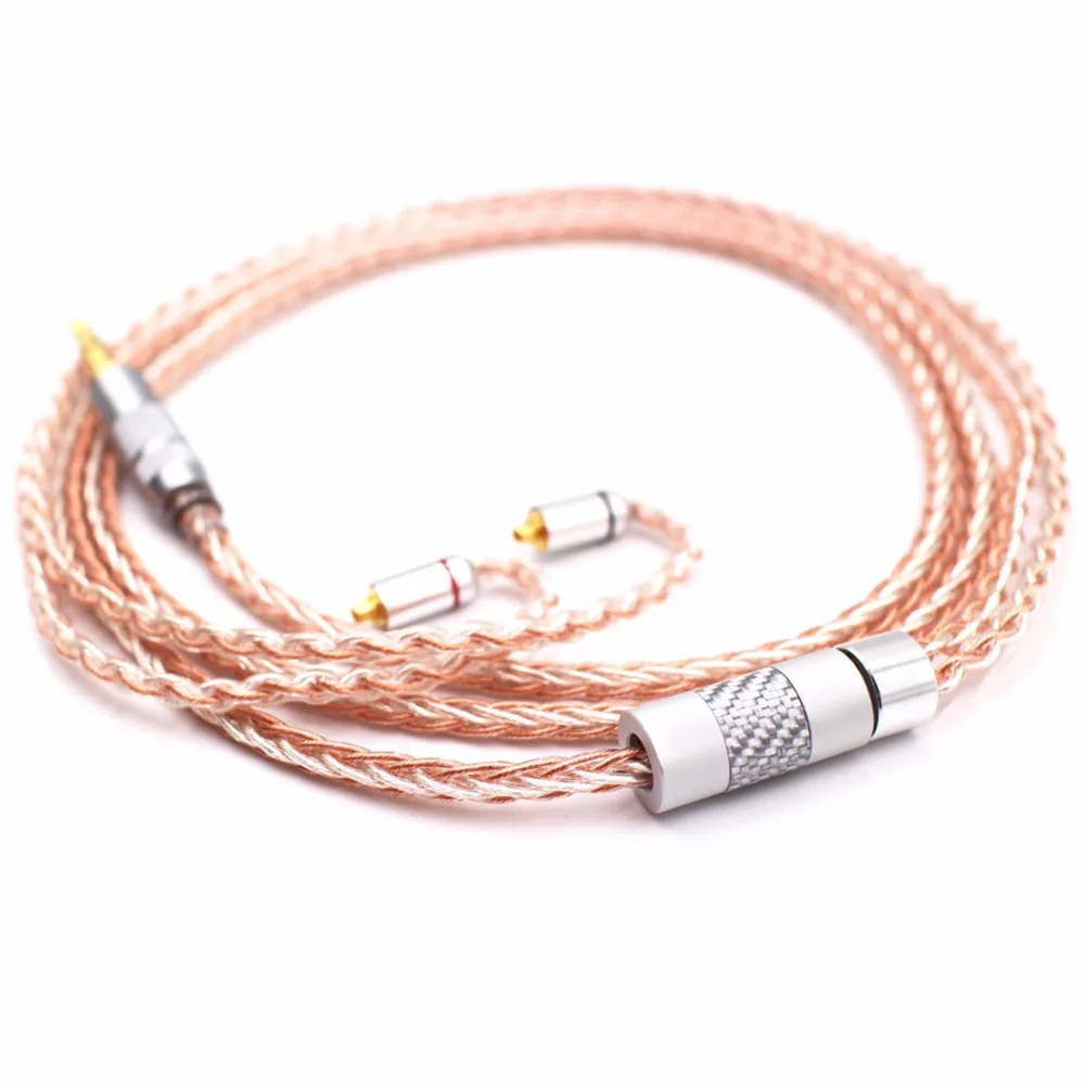 Free Shipping Audiocrast 1 2m 8 Cores Audio Upgrade Cable compatible withSE215 SE535 SE846 SE425 ue900 Headphones