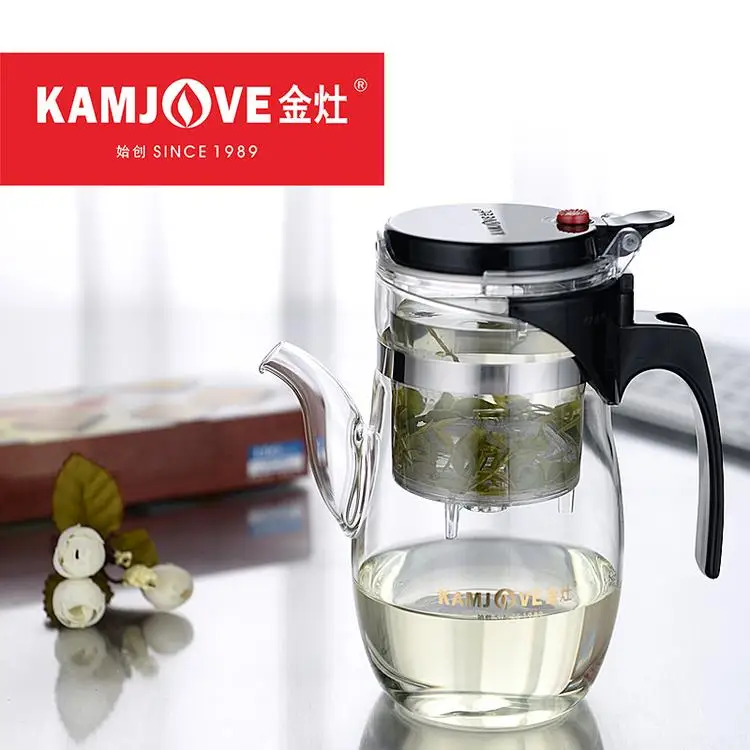 [GRANDNESS] Kamjove TP-787, термостойкий стеклянный кунг-фу, чайный горшок, Офисная чайная чашка, 600 мл, цветочный чайник, стеклянный кунг-фу, Piaoyi, 600 мл