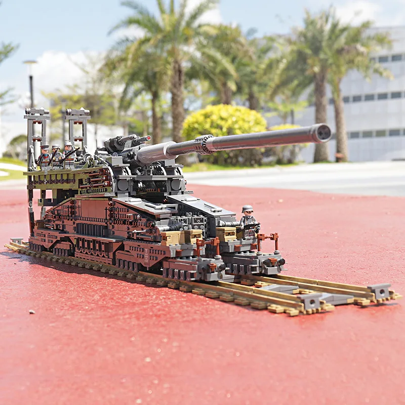 Kazi No.KY10005 German 80cm K[E] Railway Gun Dora Review in comments.  (forgive poor pics, I didn't want to move it to better location) : r/lepin