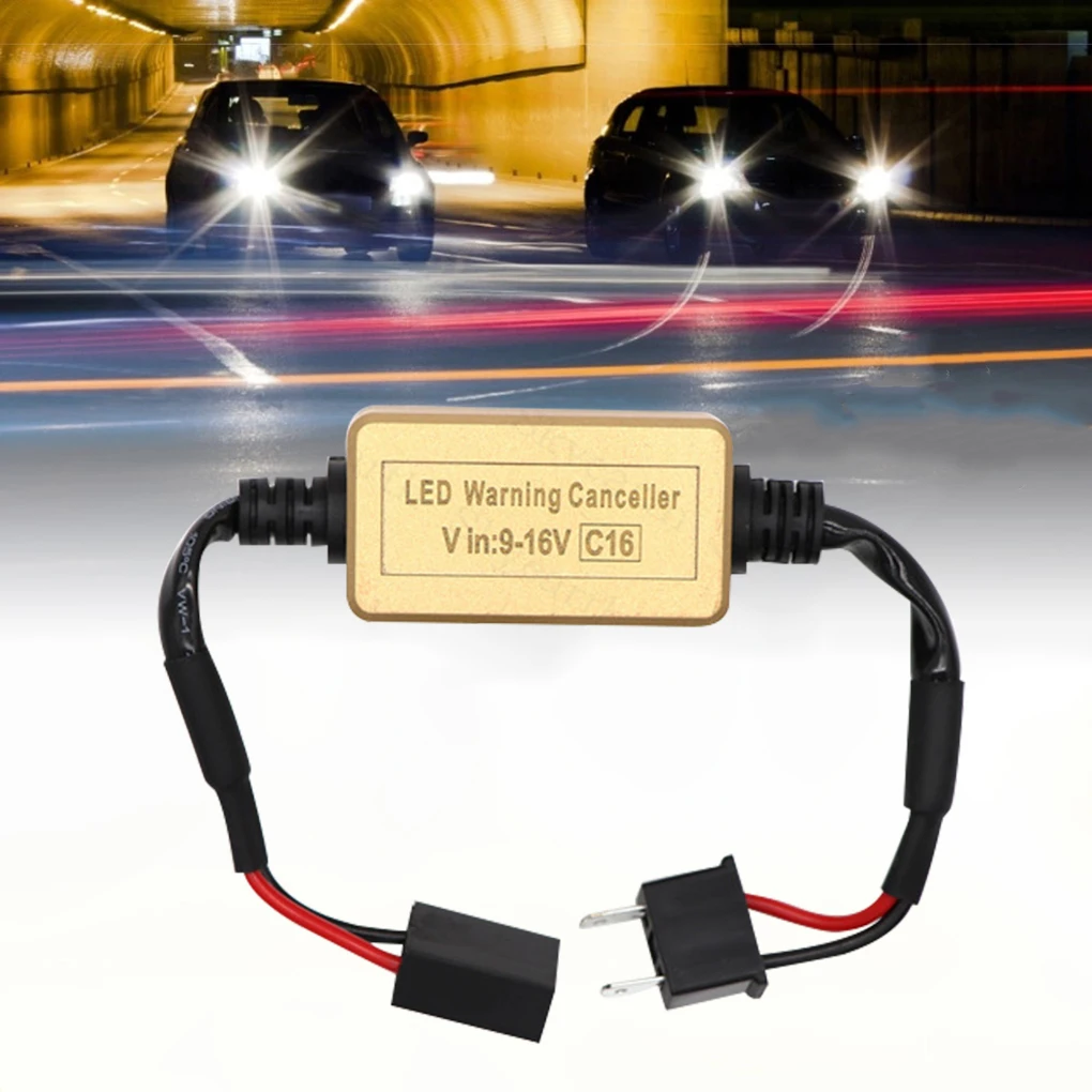 H7 C16 кабель Canbus 9-32 В светодиодный Предупреждение ющий декодер компенсатора автомобильные огни без ошибок Canbus OCB нагрузочный резистор