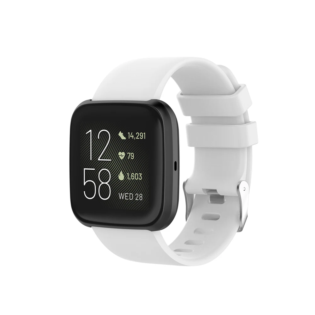 Для Fitbit Versa 2 Смарт-часы замена водонепроницаемый браслет для цветной силиконовый ремешок для Защита от царапин браслет аксессуары
