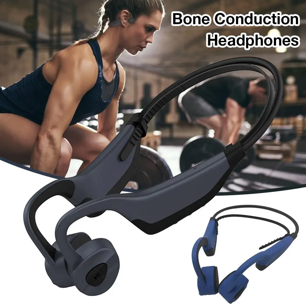

Bone Conduction Headphones Sports Wireless Bluetooth Headset 16GB Memory Storage Stereo Headphone With Mic For Running Sports