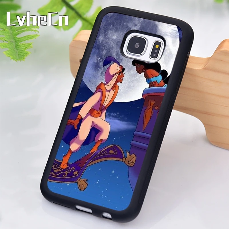 LvheCn Aladdin Jasmine Flying Carpet Phone Case For Samsung Galaxy S9 S8 S10 Plus Lite S6 S7 Edge S5 Note 5 8 9 10 Coque |