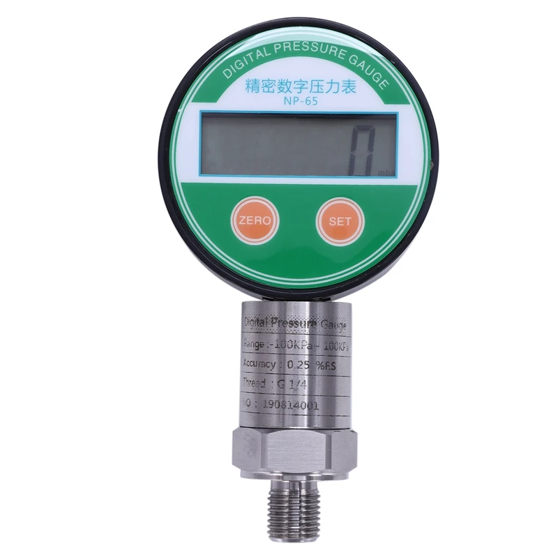

NP65 Precision Digital Pressure Gauge Digital Pressure Gauge 0.25 Level Battery-Powered Industrial Grade
