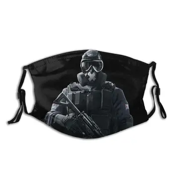

Rainbow Six Siege Non-Disposable Mouth Face Mask Gas Mask Anti Bacterial Dustproof Mask With Filter Protection Respirator Muffle