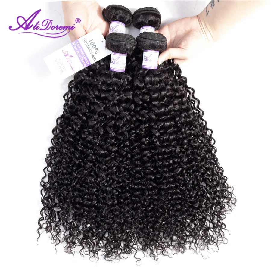 Alidoremi Remy малазийские кудрявые вьющиеся волосы пучки человеческие волосы натуральный цвет 8-28 дюймов волосы