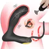 Rechargeable Male Prostate Massage With Delay Ejaculation Ring Remote Control Anal Vibrator Sex Toy For Men Gay Butt Plug Penis 1