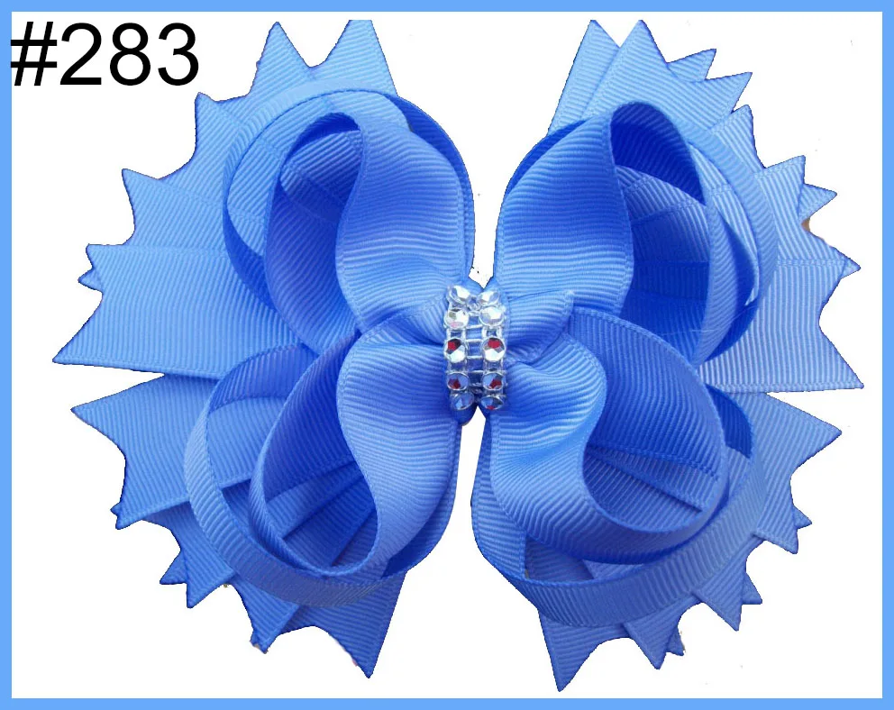 free shipping A.B.C.D.E 500pcs 5.5'' inspired hair bows popular cartoon hair bow with lined clips boutique girl hair bows-B