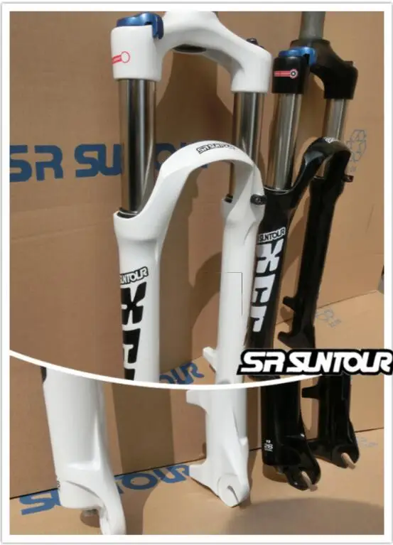 Велосипедная вилка Suntour XCR гидравлическая с дистанционным управлением дисковый