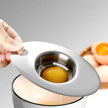 

Stainless Steel Egg White Separator Tool Egg Yolk Filter Small Accessories Kitchen Accessories Separatory Funnel Egg Separator