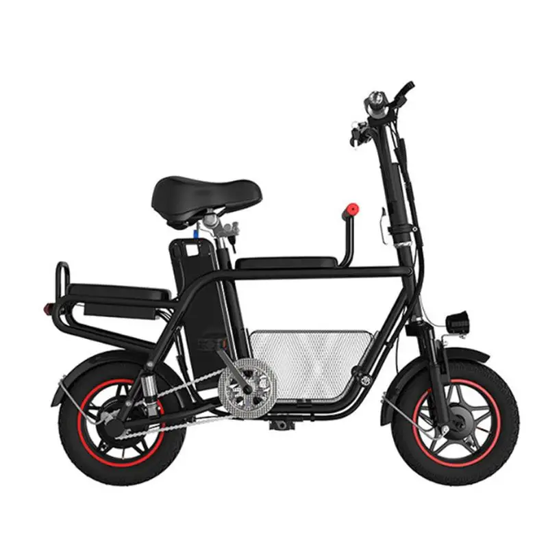 12 Inch Parent-Child Electric Bicycle Bike Two Wheels Electric Bicycles 400W 48v 35KM/H Electric Scooter With Seat For Adult