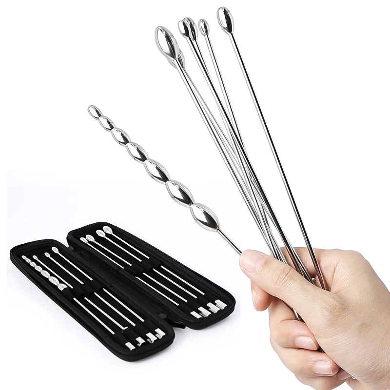 316L Surgical Steel 8 Pcs/Set Penis Plugs & Sounds Urethral Plug Urethral Sounds Dilator Erotic Adult Sex Toys for Men