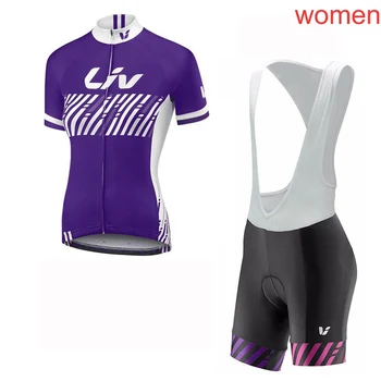 

Women Cycling short sleeves Jersey bib shorts Sets Summer Breathable Team Road Racing sportwear s20070794