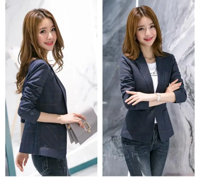 professional cloth wear,lady's suit,plaid lady's suit