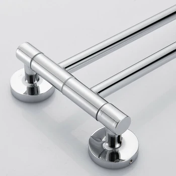

Towel Rail Double Stainless Steel 2-arm Towel Holder Wall Towel Holder Bathroom Towel Racks Plumbing & Fixtures