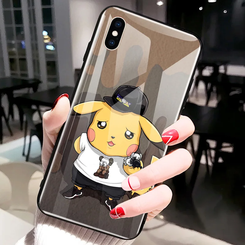 P9 Для iPhone XS MAX i8 i8 Plus i6 i6s чехол из закаленного стекла с героями мультфильмов защитный для iPhone 8 Plus - Color: P9