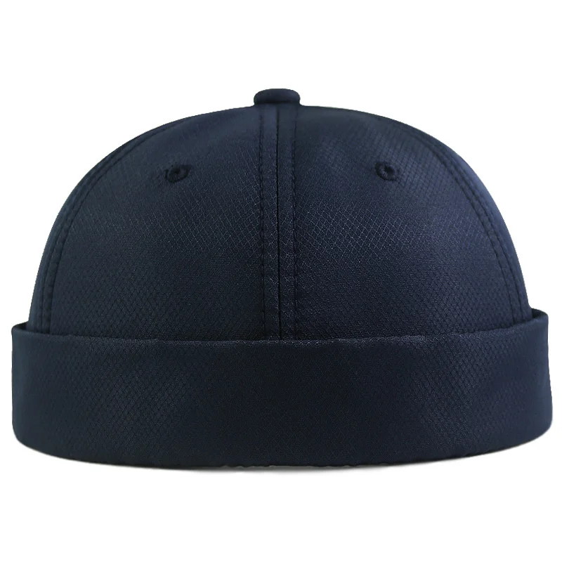 Winter Men Fleece Lining Docker Cap Skullcap Big Size Sailor Cap Beanie Hats Men Bucket Brimless Hat Skullcap Bonnet Dad