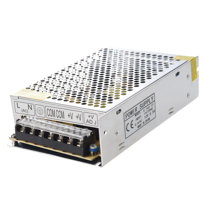 Импульсный источник питания трансформатор-драйвер питания 100W DC 12V 8.5A для светодиодной ленты