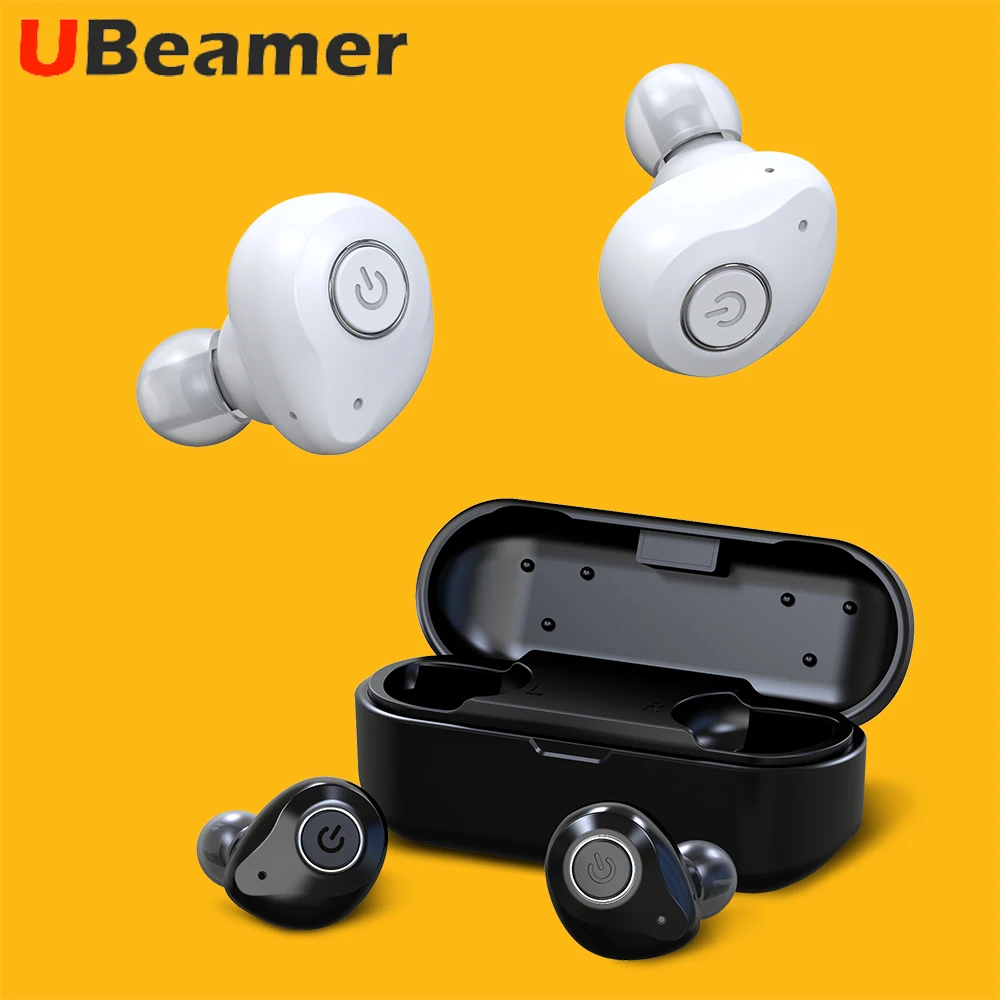  Ubeamer Bluetooth наушники x6. Bluetooth 5,0 Беспроводные наушники с Чехол аккумулятор. Водонепроницаемый истинный беспроводной стерео 