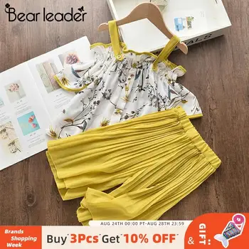 

Bear Leader Girls Clothing Set 2020 Summer New Fashion Kids Flowers Clothes Vest and Pants 2Pcs Outfits Girl Casual Clothes
