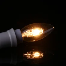 Светодиодные лампы для домашнего освещения свечи, стеклянное лампа светодиодный галогенные лампы энергосберегающие Крытый галогенная лампа E14 Декор для дома