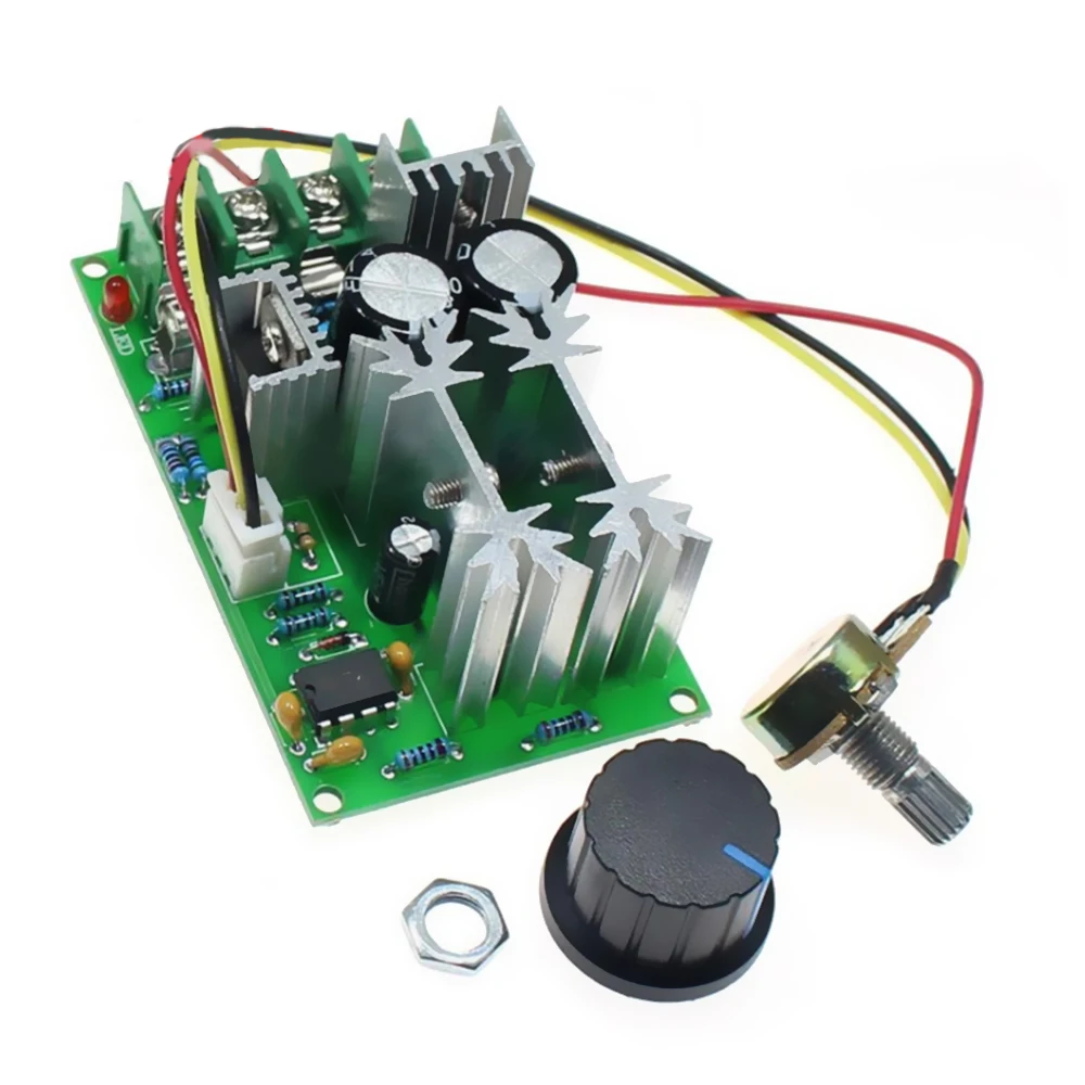 DC 10 60V 0 до 20A двигатель постоянного тока Скорость регулятор 25 кГц Макс 1200 Вт