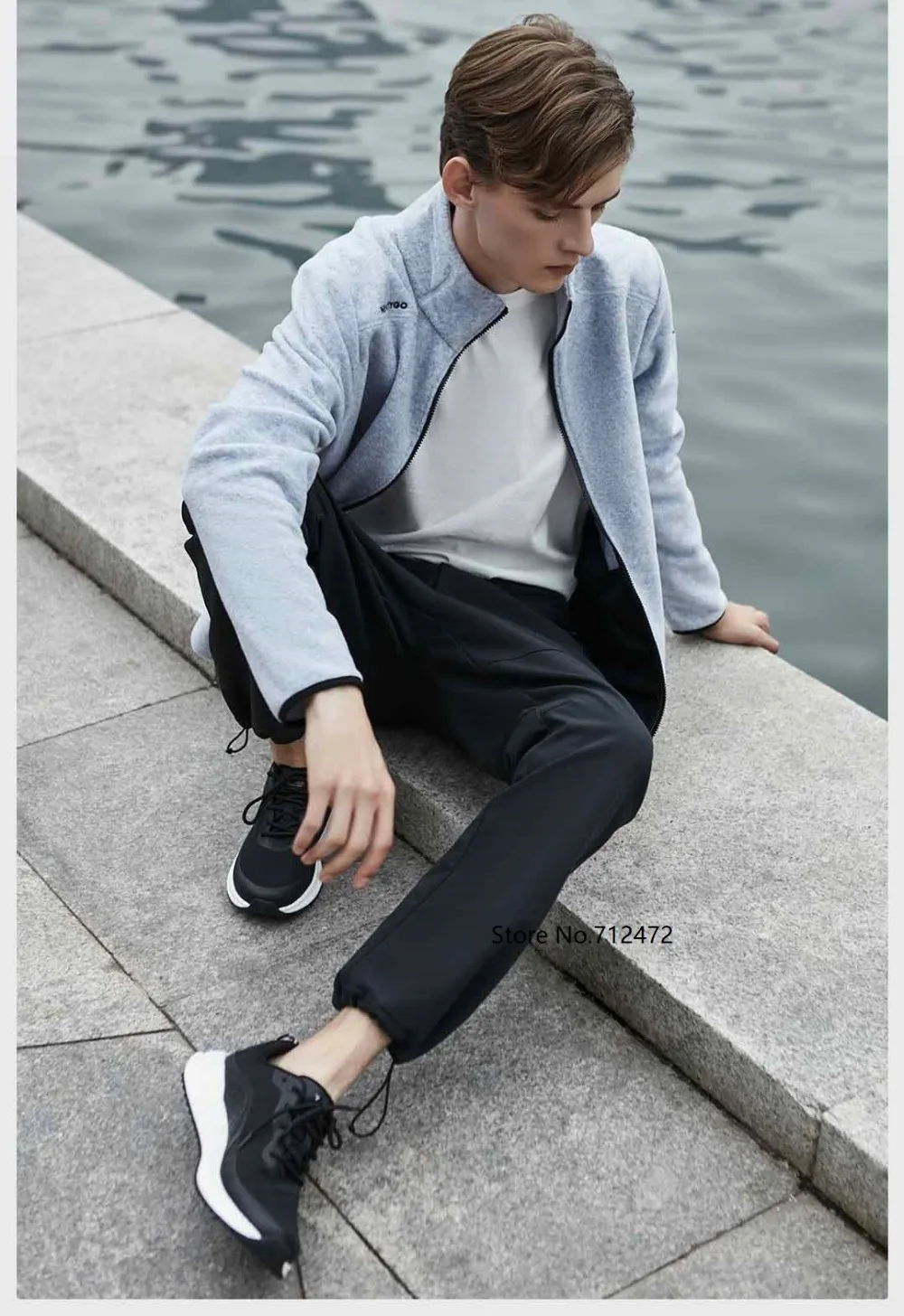  Xiaomi Autumn winter men hard shell composite fleece pants Waterproof Windproof Warm Sports Trouser
