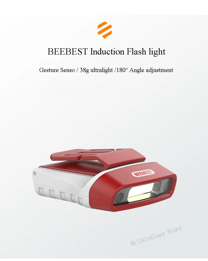 Xiaomi Beebest индукционный фонарик COB светодиодный налобный фонарь 180 лм 5 режимов датчик жестов ° USB Перезаряжаемый водонепроницаемый