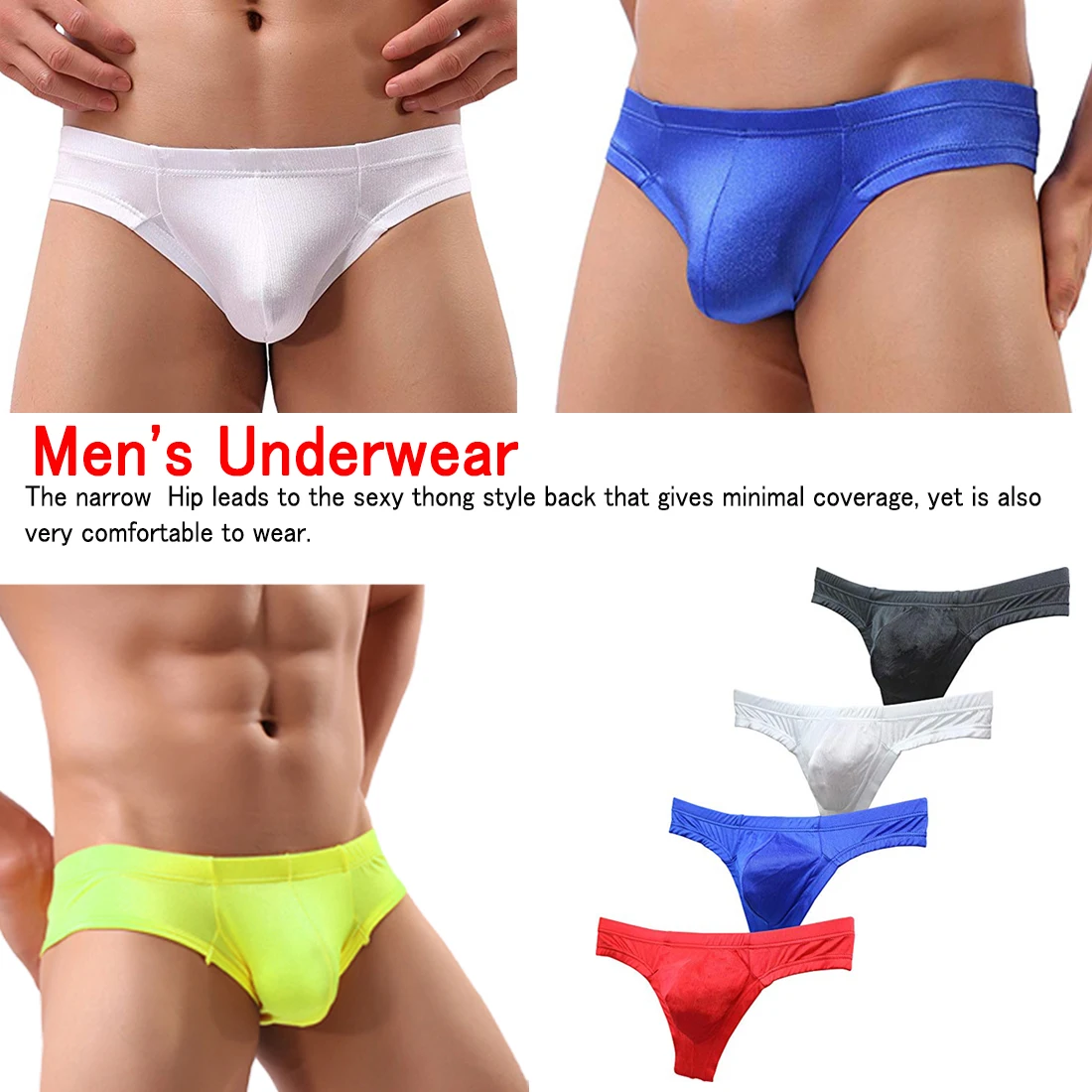 

Men Low Waist Boxer Trunks Mini Shorts Bulge Pouch Cotton Underwear Male Mens Soft Super Thin Underpants Multi Colors