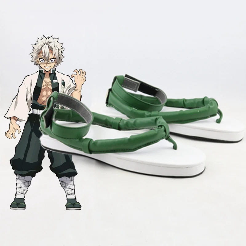 Обувь для костюмированной вечеринки в стиле аниме «Demon Slayer Kimetsu no Yaiba»; обувь для костюмированной вечеринки Shinazugawa Sanemi; обувь самурая; повседневная обувь для отдыха
