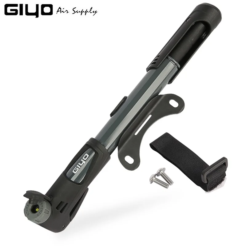 Насос велосипедный Giyo Smart Head Presta Schrader умный клапан фунтов на квадратный дюйм с