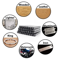 Набор штампов для букв и цифр, закаленная сталь, металл, дерево, кожа, стальной пробойник, алфавит, буквенный номер, инструмент, кожаный штамп для рукоделия — изображение 2