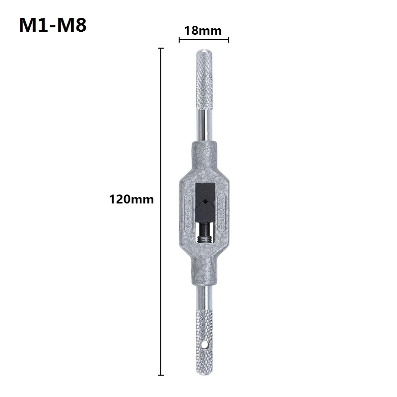 M1-M20 Tap Handle Reamer Wrench Thread Repair Tool Holder Handle Adjustable Rod 