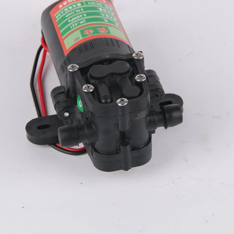 DC 12 В 70PSI 3.5L/мин сельскохозяйственный Электрический водяной насос черный микро высокого давления мембранный Водяной опрыскиватель Автомойка 12 В 0,48 МПа