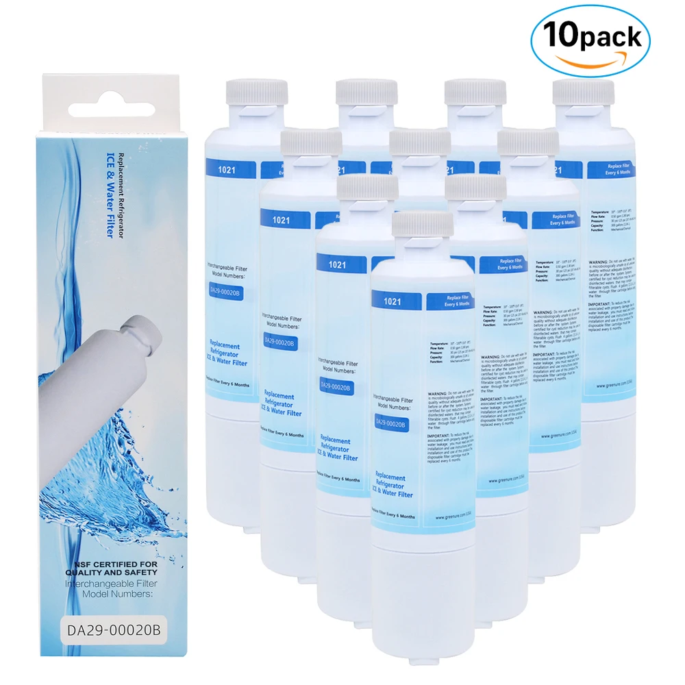 

New Gre1021 Activated Carbon Refrigerator Mineral Water Filter Replacement For Samsung Da29-00020b Haf-cin 10 Pcs/lot