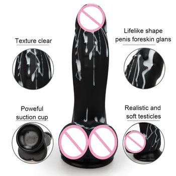 Big Dildo Realistic Suction Cup Penis Lesbian Faloimitator Dick Huge Silicon Dildos For Women Gay Dildo Single layer Sex Toys 4