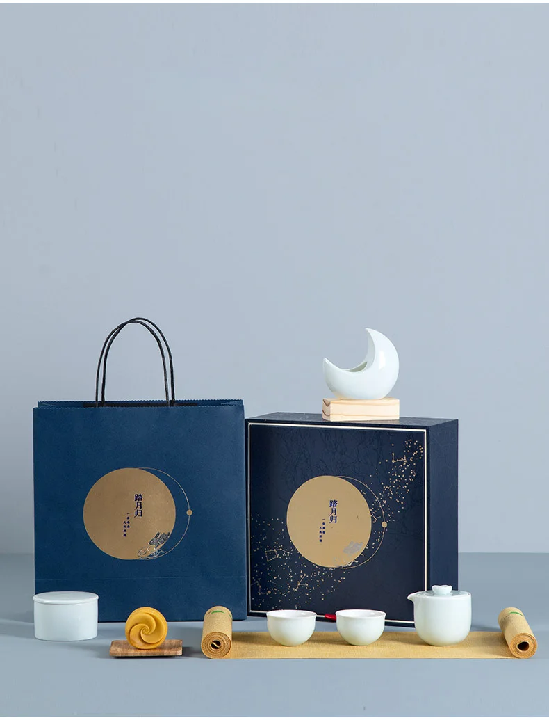 TANGPIN керамический чайник Gaiwan чайные наборы Китайский кунг-фу чайные наборы для середины осени праздничные подарки