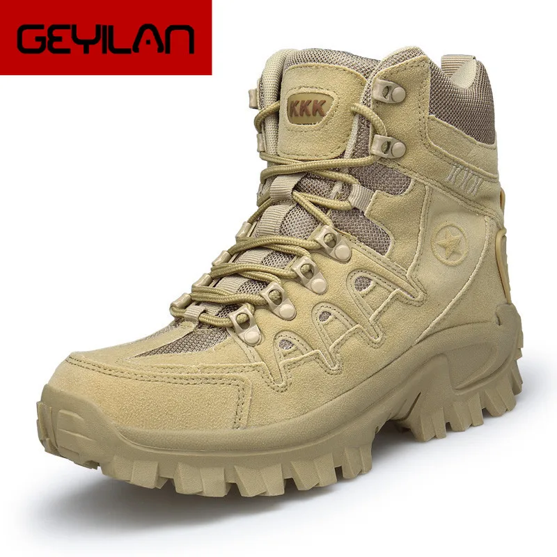

Winter Autumn Men High Quality Brand Military Leather Boots Special Force Tactical Desert Combat Boats Outdoor Hunting Boots