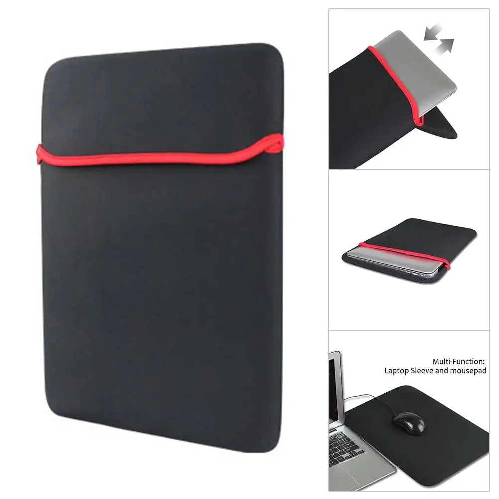Keeshonds 13-15 Inch Laptop Sleeve Bag Portable Dual Zipper Case Cover Pouch Holder Pocket Tablet Bag,Water Resistant,Black