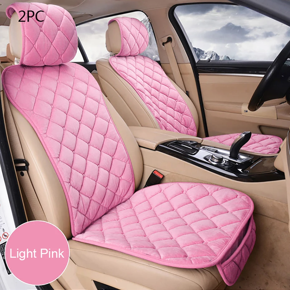 ピンクの豪華なカーシートカバーセット,カーシート用クッション,インテリアアクセサリー