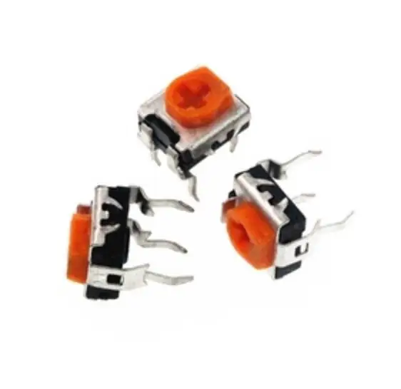 

100 шт./лот WH06-2C тонкой настройки желтый регулируемый потенциометр по горизонтали 1-10K 100K