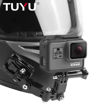 

TUYU Bicycle Motorcycle Helmet Bracket Helmet Chin Mount for Go pro 8 Yi SJCAM DJI OSMO Adjustable Buckle Helmet Camera Mount